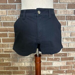 high rise black shorts from hollister